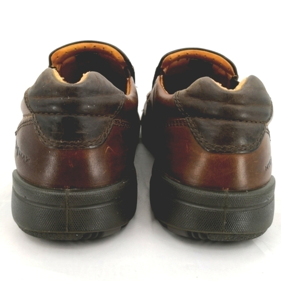 ECCO Men's 41 EU 10/10.5 US Brown Hydromax Loafer Slip On Heeled Shoes - Picture 6 of 8